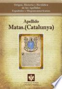 libro Apellido Matas.(catalunya)