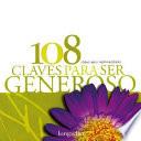 libro 108 Claves Para Ser Generoso