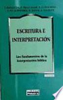 libro Escritura E Interpretación