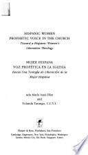 libro Hispanic Women Prophetic Voice In The Church