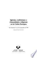 libro Iglesias, Confesiones Y Comunidades Religiosas En La Unión Europea