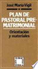 libro Plan De Pastoral Prematrimonial