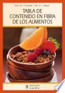 libro Tabla De Contenido En Fibra De Los Alimentos