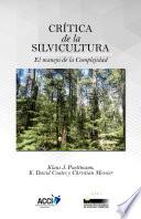 libro Crítica De La Silvicultura