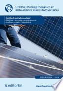 libro Montaje Mecánico En Instalaciones Solares Fotovoltáica. Enae0108