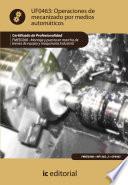 libro Operaciones De Mecanizado Por Medios Automáticos. Fmee0208