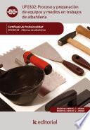 libro Proceso Y Preparación De Equipos Y Medios En Trabajos De Albañilería. Eocb0108