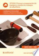libro Proceso Y Preparación De Equipos Y Medios En Trabajos De Albañilería. Eocb0109