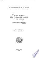 libro De La Justicia Del Tratado De Limites De 1750