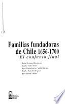 libro Familias Fundadoras De Chile, 1656 1700